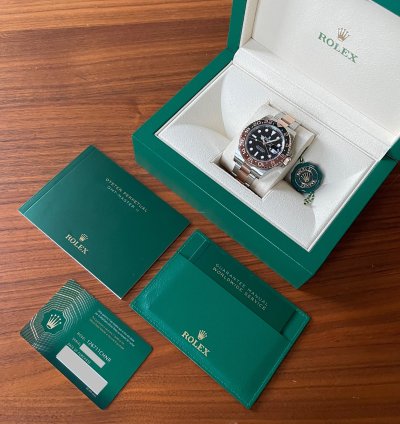 Rolex Gmt-master Ii Bicolor Root Beer Gold Steel 126711chnr