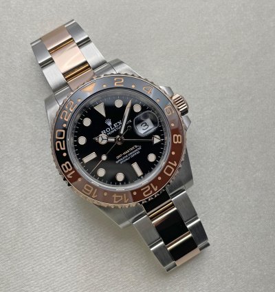 Rolex Gmt-master Ii Bicolor Root Beer Gold Steel 126711chnr