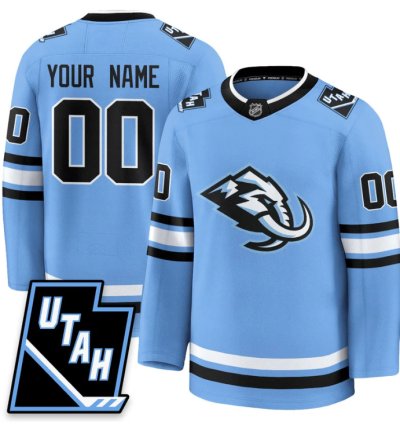 Custom Utah Hockey Jersey Mammoth 2025 Limited All Stitched Blue