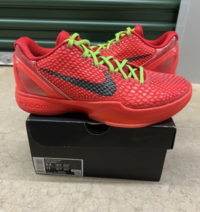 Nike Zoom Kobe 6 Protro Reverse Grinch Size 9 5
