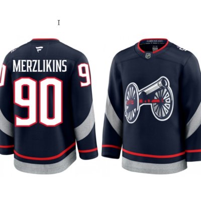Mens Elvis Merzlikins Jersey 90 Columbus Blue Jackets 2025 Stadium Series