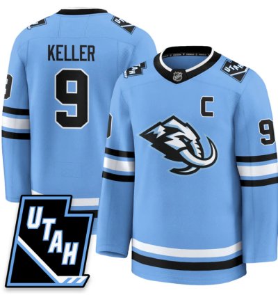 Clayton Keller Jersey 9 Utah Hockey Mammoth 2025 Limited All Stitched Blue