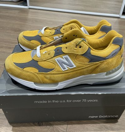 New Balance 992 M992mb Gold Yellow Made In Usa Mens Sz 10