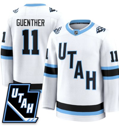 Dylan Guenther Jersey 11 Utah Hockey Mammoth 2025 Limited All Stitched White