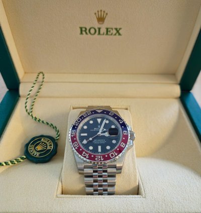 Rolex Gmt-master Ii Full Set With Travel Case And All Protective Stickers