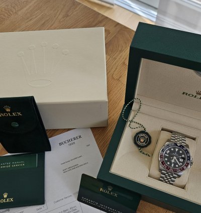 Rolex Gmt-master Ii Full Set With Travel Case And All Protective Stickers