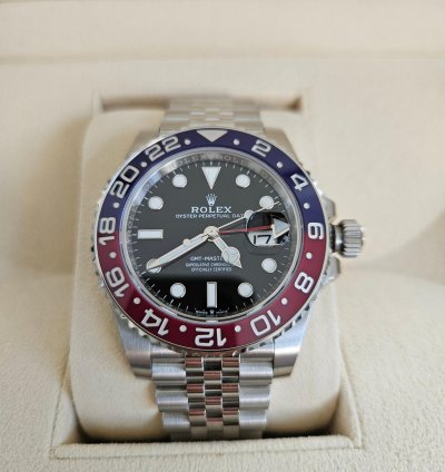 Rolex Gmt-master Ii Full Set With Travel Case And All Protective Stickers