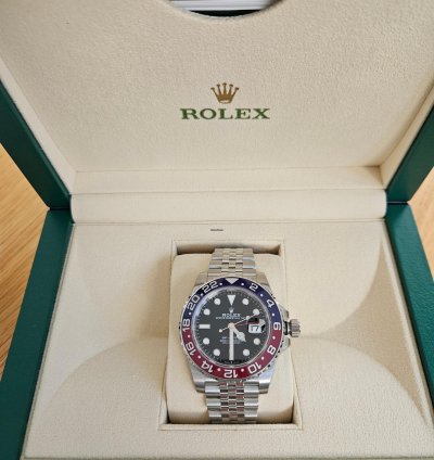 Rolex Gmt-master Ii Full Set With Travel Case And All Protective Stickers