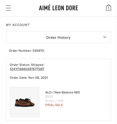 New Balance 993 Aime Leon Dore - Beef Broccoli