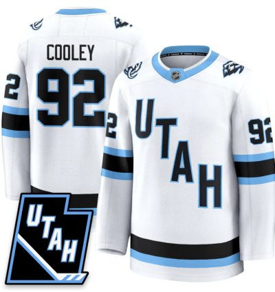 Logan Cooley Jersey 92 Utah Hockey Mammoth 2025 Limited All Stitched White