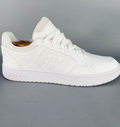 Adidas White Leather Lace-up Sneakers