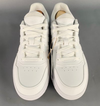 Adidas White Leather Lace-up Sneakers