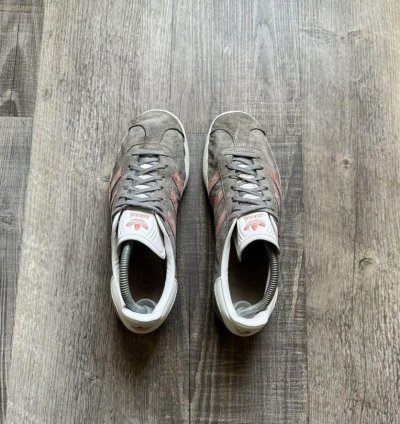 Adidas Wmns Gazelle Grey Raw Pink 7 5m
