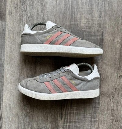 Adidas Wmns Gazelle Grey Raw Pink 7 5m