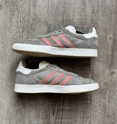 Adidas Wmns Gazelle Grey Raw Pink 7 5m