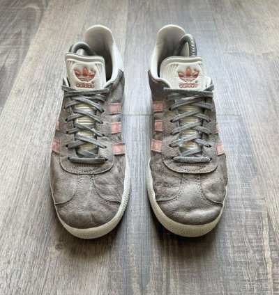 Adidas Wmns Gazelle Grey Raw Pink 7 5m