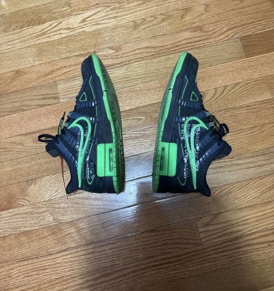 Off White Green Strike Dunks