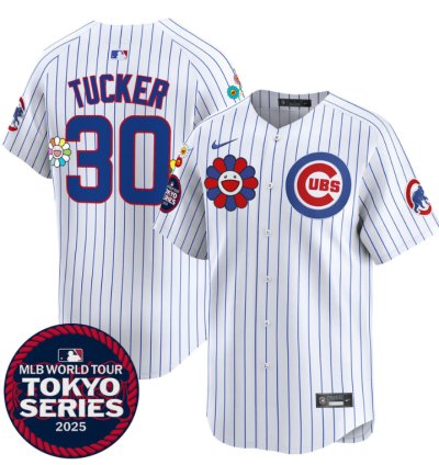 Kyle Tucker Jersey 30 Chicago Cubs Tokyo Series 2025 Vapor Premier Limited Stitched Pinstripe