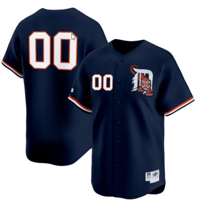 Custom Detroit Tigers Navy Jersey Name And Number All Stitched