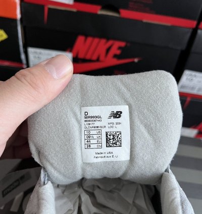 New Balance 993 Made In Usa Grey White Mr993gl Size 10