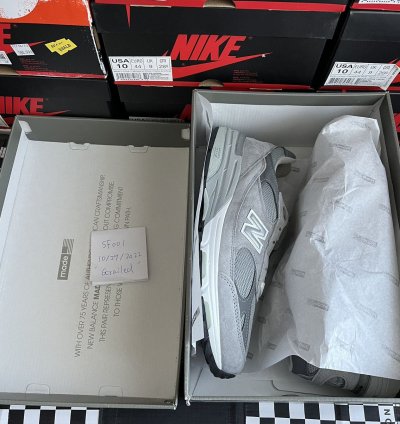 New Balance 993 Made In Usa Grey White Mr993gl Size 10