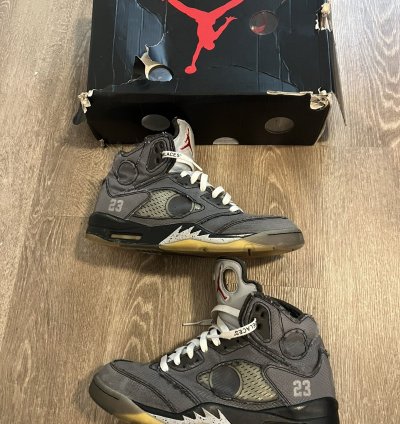 Off White Jordan 5 Muslin