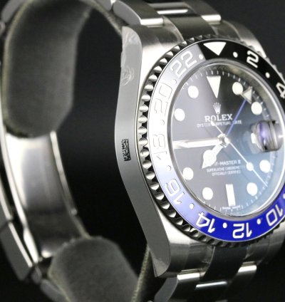 Rolex Gmt-master Ii Khanjar Unworn Full Sticker Gmt-master Ii Batman With Papers