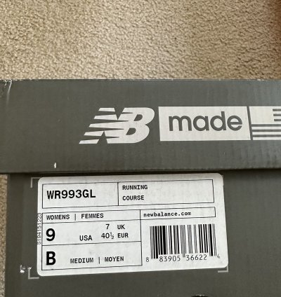 New Balance 993 Made In Usa Running Course Runner Shoes Rare