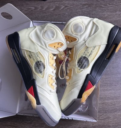 Off White Jordan 5 Retro Sail