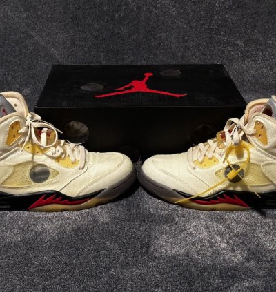 Off White Jordan 5 Sail - Size 11