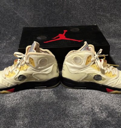 Off White Jordan 5 Sail - Size 11
