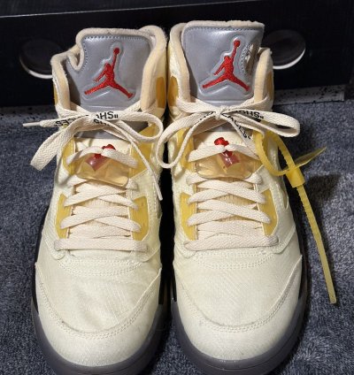 Off White Jordan 5 Sail - Size 11