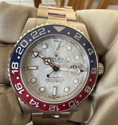 Rolex Gmt-master Ii Ll Meteorite Brand New Full Set With Stickers