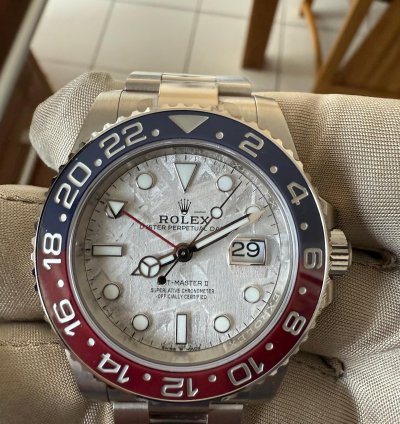 Rolex Gmt-master Ii Ll Meteorite Brand New Full Set With Stickers