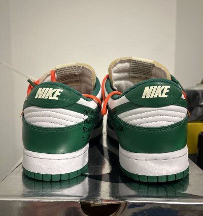 Off White Nike Dunk Low Pine Green - Og All Sz 11 Worn 1x