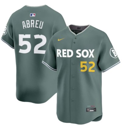 Wilyer Abreu Jersey 52 Boston Red Sox 2025 City Connect Vapor Premier Limited V2 Stitched