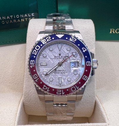 Rolex Gmt-master Ii Meteorite Dial White Gold