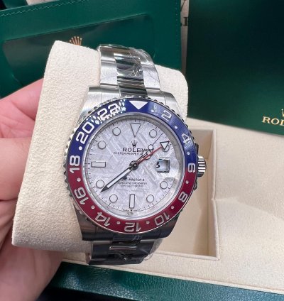 Rolex Gmt-master Ii Meteorite Dial White Gold