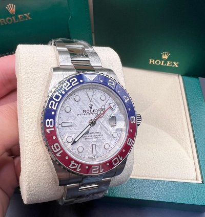 Rolex Gmt-master Ii Meteorite Dial White Gold