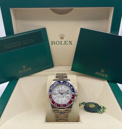 Rolex Gmt-master Ii Meteorite Pepsi White Gold 126719blro