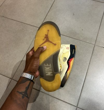 Off White Sail Jordan 5