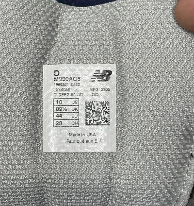 New Balance Action Bronson 990v6 Lapis Lazuli
