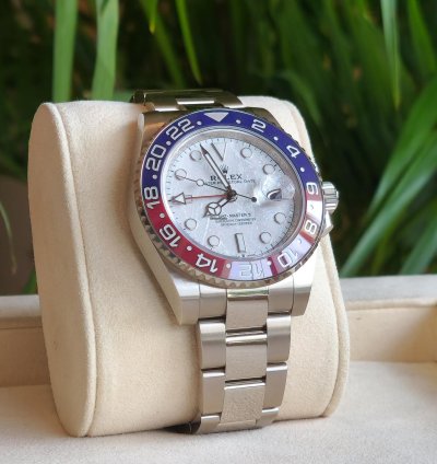 Rolex Gmt-master Ii Metorite Dial White Gold