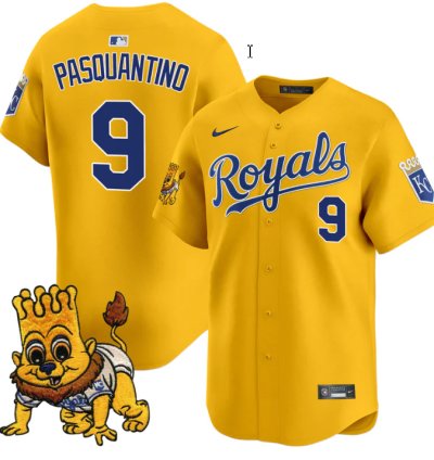 Vinnie Pasquantino Jersey 9 Kansas City Royals Sluggerrr Patch Vapor Premier Limited Stitched