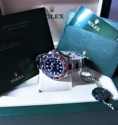 Rolex Gmt-master Ii Neu 126719 Blro 18k Wei Gold Lc 100