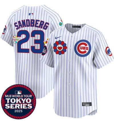 Ryne Sandberg Jersey 23 Chicago Cubs Tokyo Series 2025 Vapor Premier Limited Stitched Pinstripe