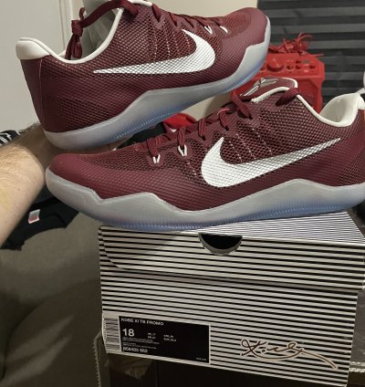 Nike Kobe 11 Low Tb Maroon Kobe Xi Size 18 New