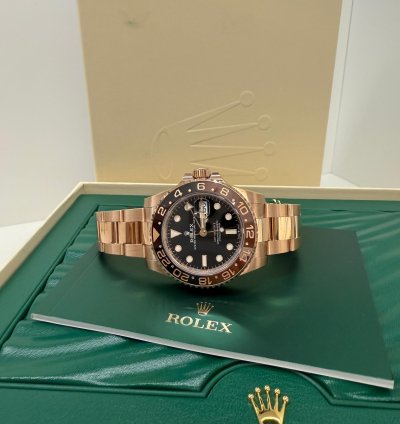 Rolex Gmt-master Ii New 2022 Rootbeer Full Rose Gold