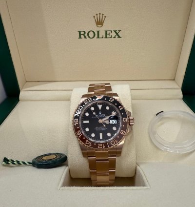 Rolex Gmt-master Ii New 2022 Rootbeer Full Rose Gold