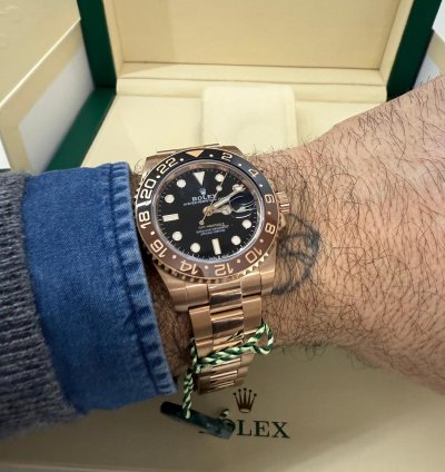 Rolex Gmt-master Ii New 2022 Rootbeer Full Rose Gold